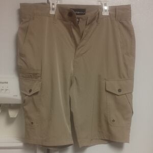 Denim&Co Men's Khaki Cargo Shorts